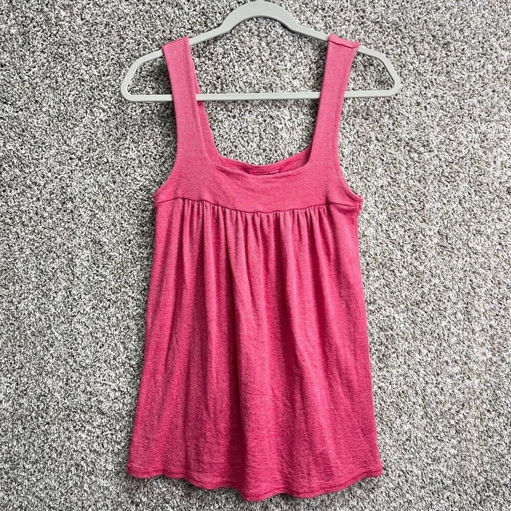 Michael Stars Tank Top Women's OS Pink Shimmery Babydoll
